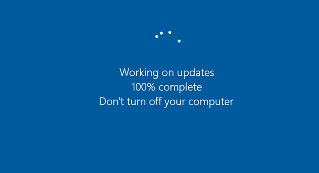 Windows 11 update stuck at 100